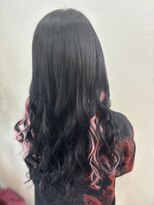 ラビス クローバー(Lovis clover)&nbsp;黒髪カタログ　グレーベージュ　レイヤーロング