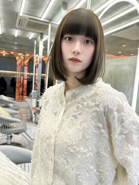 ロンド ジュルード 名古屋(Lond jeloud) ワイドバング 縮毛矯正 内巻きストンボブ モード