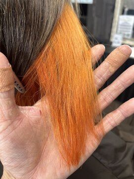 アローズ 荒尾店(arose) インナーカラーでオレンジ系カラー!
