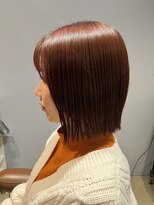 ベルベットヘア 千早店(Velvet hair)&nbsp;orange brown ×bob 【Shion】