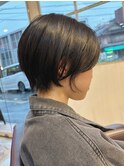 うるツヤ丸ショートヘア小顔補正立体カット