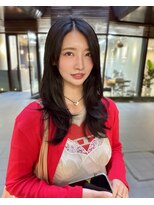 シティ(CITY)&nbsp;地毛風カラー グレーブラック 韓国風レイヤーカットウルフ