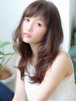 マイラ 銀座(myla)&nbsp;くせ毛風エアリーカール小顔前髪姫カットシアーカラーセミディ