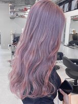 ペレ 栄店(PELE) デザインカラー/レイヤーカット/ウェットヘア/オリーブベージュ