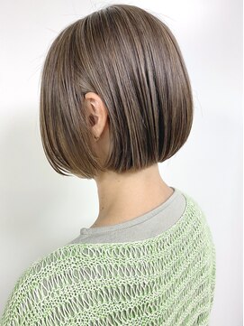 モリオフロムロンドン 原宿本店(morio from London) 【morio原宿】大人 ボブ ナチュラルハイライトカラー