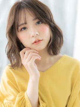 ドクターズサロン LAB 小山店 髪質改善ニュアンスパーマグレージュミニボブp小山20代30代