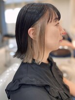 ザビー(THE B)&nbsp;本八幡×インナーカラー×ケアブリーチ×肩ボブ