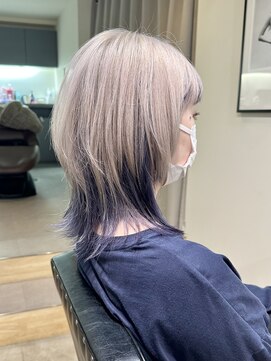 リグリー(regree) ウルフレイヤー/ハイトーンカラー/インナーカラー/髪質改善