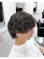 ブライト(BRIGHT)&nbsp;マッシュウルフ波巻きスパイラルパーマ静岡メンズ