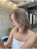レイヤーカット/ブラウン/韓国ヘアー/ブリーチ/恵比寿