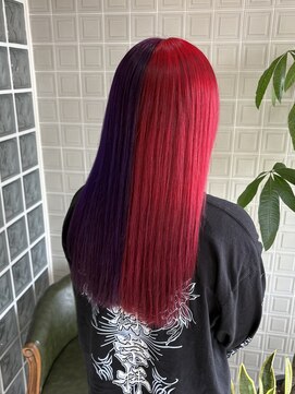 ボアップ 難波店(boappu) #ツートーンカラー #ダブルカラー #ケアブリーチ