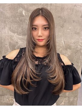 キング 枚方店(K!ng) 縮毛矯正髪質改善ハイライトレイヤーカット枚方美容室エクステ