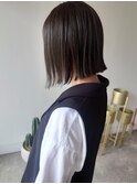 ブリーチ無しオリーブカラー