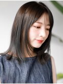 ☆レイヤーカット毛先ワンカールくせ毛風カール薄めバングデジパ