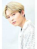 アンサー 渋谷(ANSWER)&nbsp;ハイトーンセンターパート韓流ミルクティーベージュ