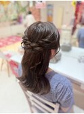 ハーフアップ