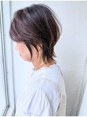 神戸 30代40代50代60代絶壁解消小顔前下がりショートウルフ 柴立