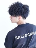 前下がりスウィート無造作マッシュ