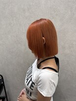 ロンド レア 天神大名店(Lond Le’a)&nbsp;ホワイトブロンド/外ハネボブ/美髪/ワイドバング/ブルーブラック