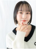 ハイライトフレンチカジュアル耳掛けボブディi古河10代20代30代