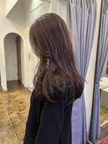ヘアーアイスカルテット(HAIR ICI QUARTET) 透明感◎冬ロング×暖色ピンクベージュで大人可愛い
