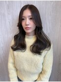 レイヤーカット/グレージュカラー/Aujuaトリートメント