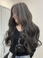 ロテ(LOTE.)&nbsp;着物ヘア/大人ガーリー/ダークアッシュ/似合わせカット/一宮