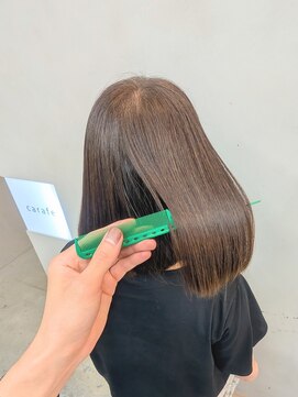 カラフェ(carafe) 美髪矯正　髪質改善カラー　艶髪　札幌大通　マンツーマン　50代