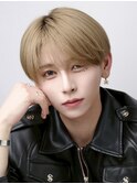 韓国風ミルクティーシースルーラウンドマッシュ