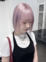 ココ 本八幡(KOKO)&nbsp;クールショート前髪イメチェンピンクベージュアンブレラカラー