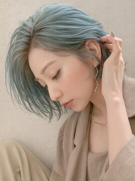 シオン(shion) ダブルカラーハイトーンボブミディアム_F1587