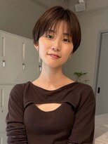 ホヌン 茅ヶ崎(Honnun) 【20代30代40代】大人可愛い◇艶ブラウンシースルーショート
