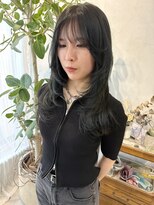 ミント(mint)&nbsp;☆夏カラー☆ダークグレー☆ブルーブラック☆レイヤーカット☆