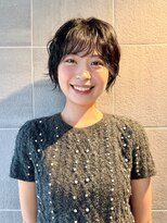 リベルタ 下北沢(liberta)&nbsp;黒髪ショートボブ｜顔まわりレイヤー×ニュアンスヘア