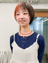 コモン(common)&nbsp;ショートボブ×オレンジインナーカラー