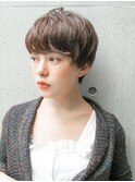 流しバング アッシュブラウン 似合わせカット☆