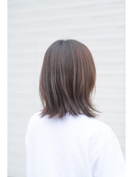 フリージア美容室 切りっぱなし ロングボブ 美髪ケア