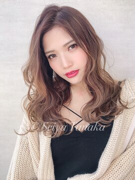 エル(elle) 毛先パーマことりベージュウォーターフォール黒髪カタログ錦糸町