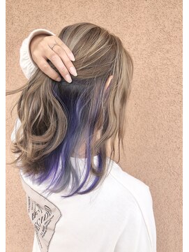 フェアリーテール つきのわ店 バレイヤージュインナーMIXカラー