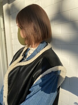 フロート 小阪店(float) ショコラベージュ_エアリーミディ 黒髪 ホワイトアッシュ