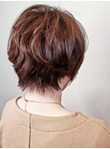大人ショート/ニュアンスカラー/グレージュカラー/ボブパーマ