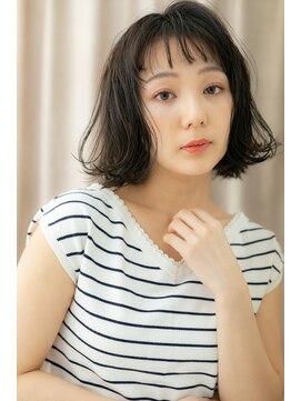カバーヘア ブリス 戸田公園西口店(COVER HAIR bliss) ベビーバングくせ毛風カールボブウルフZ戸田公園20代30代40代