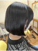切りっぱなしボブ