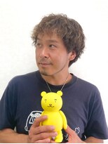 黄ぐまくん美容室 メンズランダムパーマ