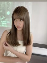 小森谷,前髪マチルダボブ,ピンクベージュ,インナーグレージュd35