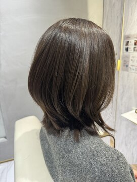 アンサー(answer) ミディアムレイヤー×オリーブブラウン