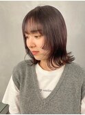 ショートヘアレイヤーカットデザインカラーオリーブベージュ新宿