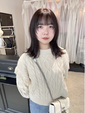 マティー(MATTY) 顔まわりレイヤー×ナチュラルブラウン