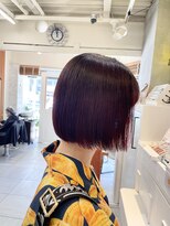 ネオリーブカフ 鶴ヶ峰店(Neolive caff)&nbsp;テリボブ　ダブルカラー　チェリーレッド