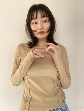 マイル 渋谷(mile) ぷつっとカット×顔周りレイヤー